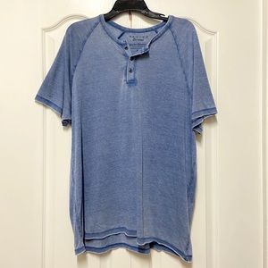 LUCKY BRAND Venice Burnout Men’s Blue Tee
